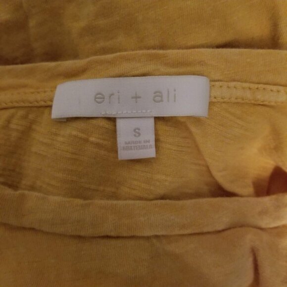 Eri + Ali Peplum Embroidered Short Sleeve Top Sm - Picture 4 of 5